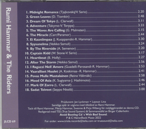 A Collection Of Rami Hammar & The Riders (CD)