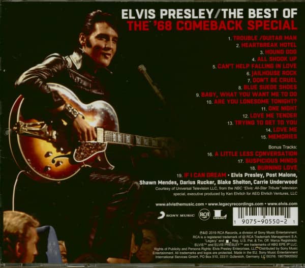 The Best Of The '68 Comeback Special (CD)