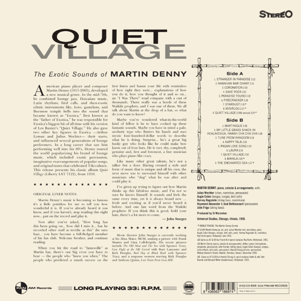 Quiet Village (LP, 180g Vinyl, Ltd.)