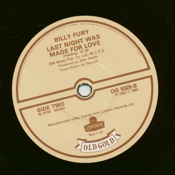 Halfway To Paradise - Last Night Was Made For Love (7inch, 45rpm, SC)