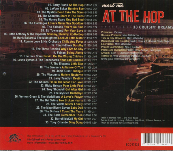 Meet Me At The Hop - 33 Cruisin' Dreams (CD)