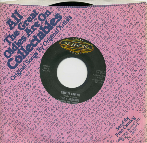 Ronnie - Save It For Me(7inch, 45rpm, BC, CS)