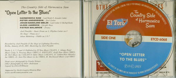 The Country Side Of Harmonica Sam - Open Letter To The Blues (CD)