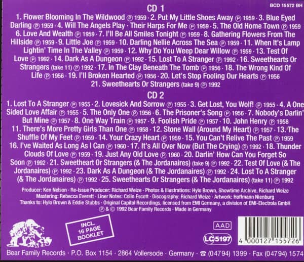 Hylo Brown & The Timberliners 1954-1960 (2-CD)