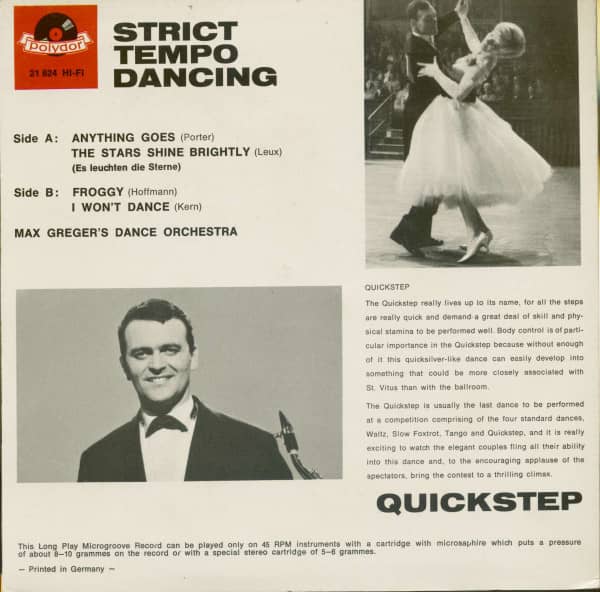 Strict Tempo Dancing - Quickstep (7inch, 45rpm, EP, PS)
