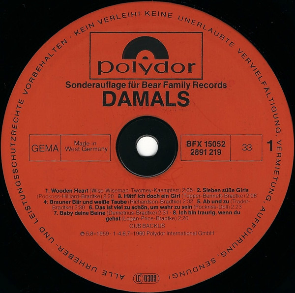 Der Rocker - Damals (LP)