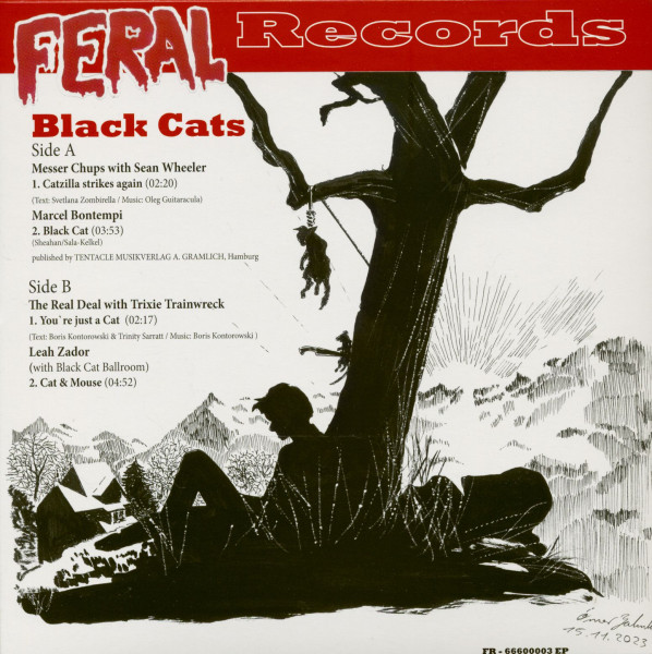 Black Cats EP + Feral Comic #5 Zombierella (7inch EP, 45rpm & Comic)