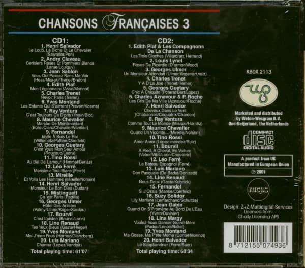 Chansons Francaises 3 (2-CD)