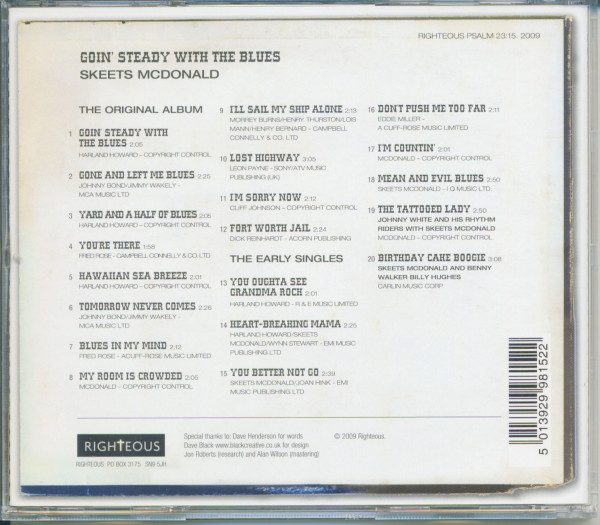 Goin' Steady With The Blues (CD)