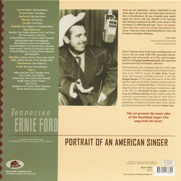 Portrait Of An American Singer 1949-1960 (5-CD Deluxe Box Set)