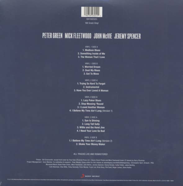 Before The Beginning - Vol 1: Live 1968 (3-LP, 180g Vinyl)