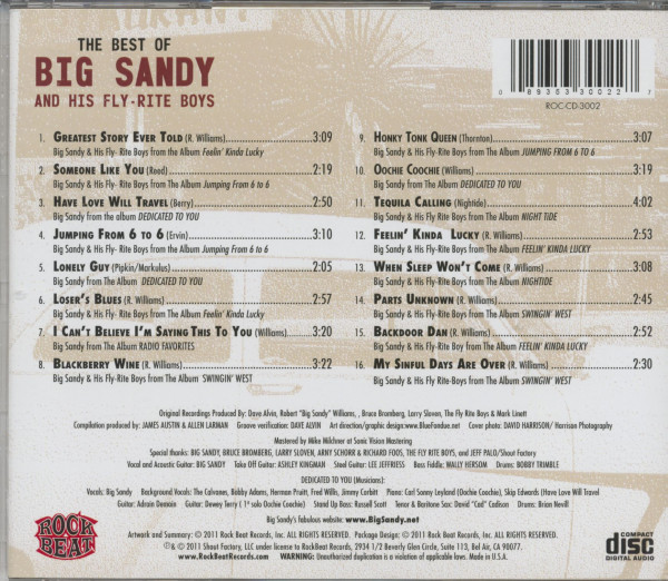 The Best Of Big Sandy & His Fly-Rite Boys (CD)