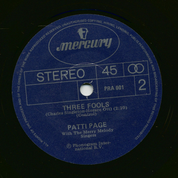 Boy's Night Out - Three Fools (7inch, 45rpm, SC)