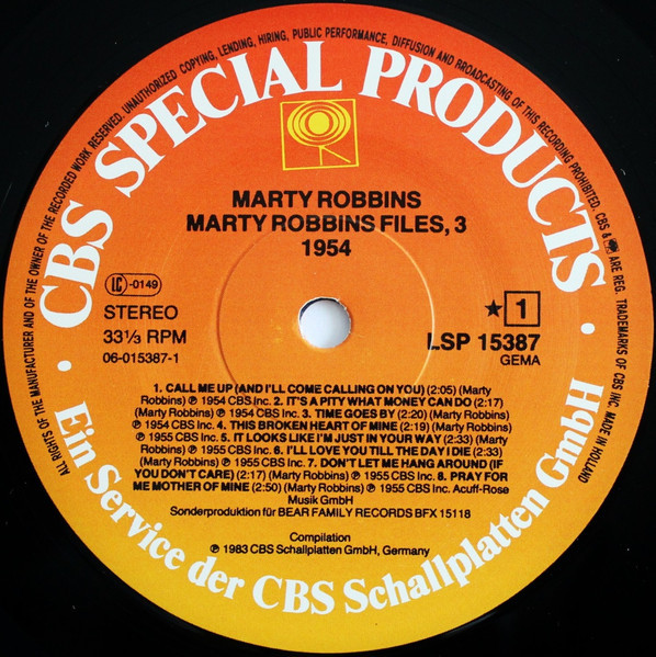 The Marty Robbins Files, Vol.3 (LP)