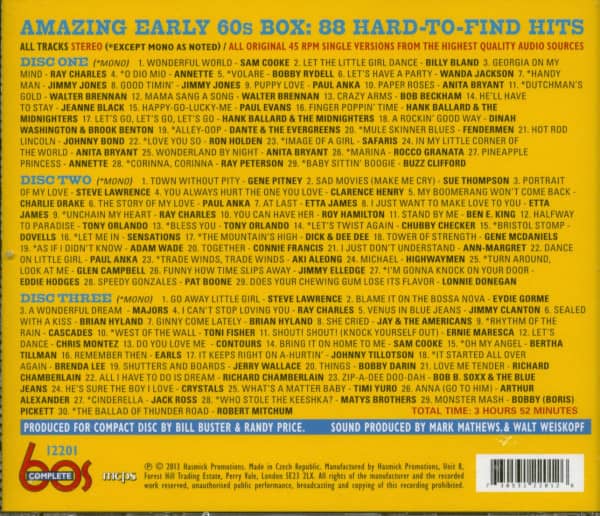 Amazing Early 60s Box - 88 Hard To Find Hits (3-CD)