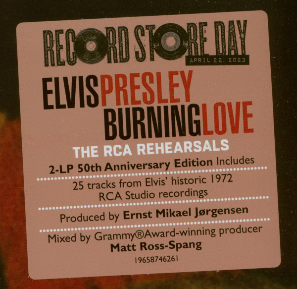 Burning Love - The RCA Rehearsals (2-LP)