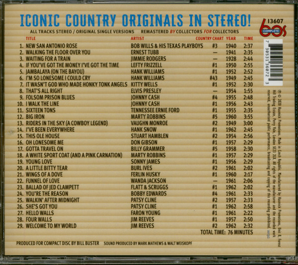 Iconic Country Originals In Stereo (CD)