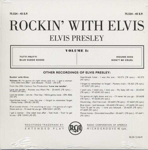 Rockin' With Elvis Vol.1 (7inch, colored Vinyl, EP, 45rpm, Ltd.)