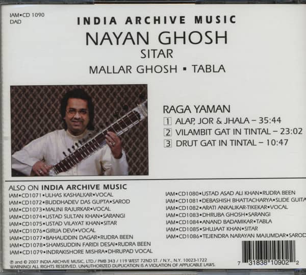 Raga Yaman (CD)