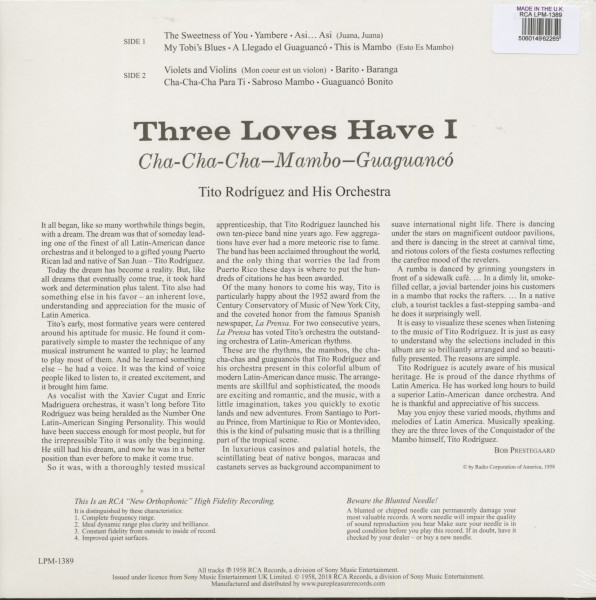 Three Loves Have I - Cha-Cha-Cha, Mambo, Guaguanaco (LP, 180g Vinyl)