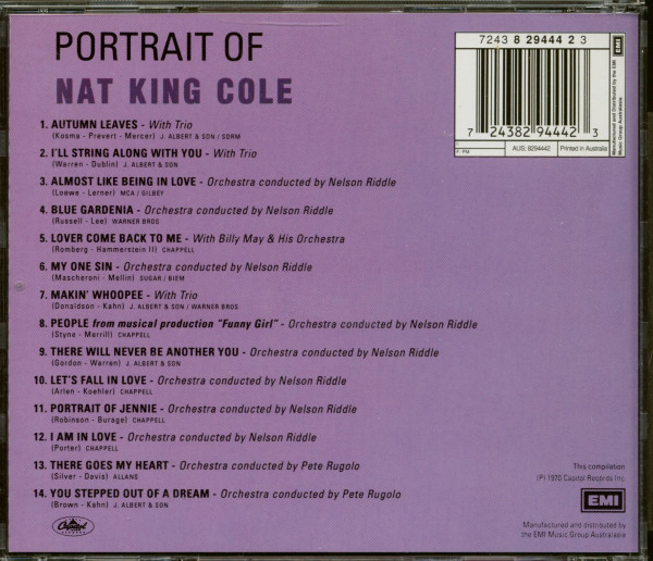 Portrait of Nat King Cole (CD)