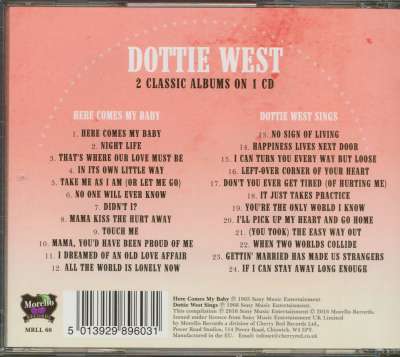 Dottie West CD: Here Comes My Baby - Dottie West Sings (CD) - Bear