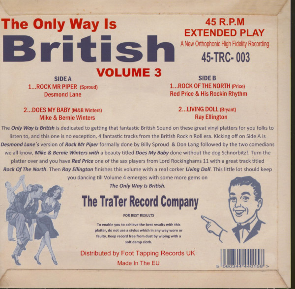 The Only Way Is British, Vol.3 (EP, 7inch, 45rpm, PS)