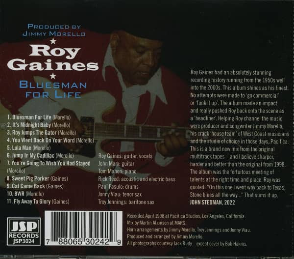 Bluesman For Life (CD)