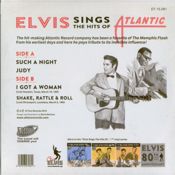 Sings The Hits Of Atlantic (45rpm, EP, PS)