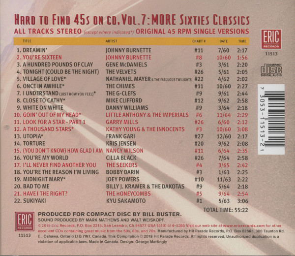 Vol. 7 - More Sixties Classics (CD)