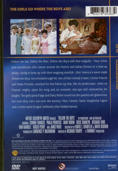 Follow The Boys - 1963 (DVD)