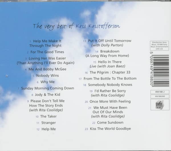 The Very Best Of Kris Kristofferson (CD)