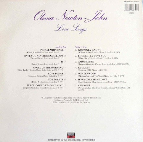 Love Songs (LP)