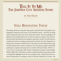 Preview: Tell It To Me - The Johnson City Sessions - Revisted (CD) Preview: Tell It To Me - The Johnson City Sessions - Revisted (CD)