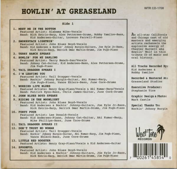 Howlin' At Greaseland (CD)