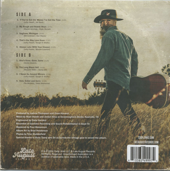 Cody Jinks Sings Lefty Frizzell (LP, Green Vinyl)