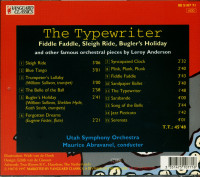 Preview: The Typewriter, Fiddle Faddle, Sleigh Ride, Bugler's Holiday And Other Famous Orchestral Pieces by Leroy Anderson (CD) Preview: The Typewriter, Fiddle Faddle, Sleigh Ride, Bugler's Holiday And Other Famous Orchestral Pieces by Leroy Anderson (CD)