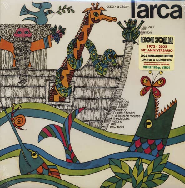 L'Arca - Canzoni Per Bambini Di Vinicius De Moraes (LP, 180g colored Vinyl) L'Arca - Canzoni Per Bambini Di Vinicius De Moraes (LP, 180g colored Vinyl)