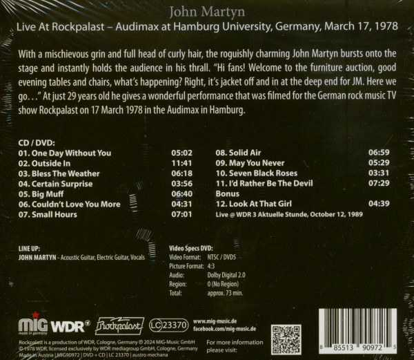 Live At Rockpalast 1978 (CD & DVD)