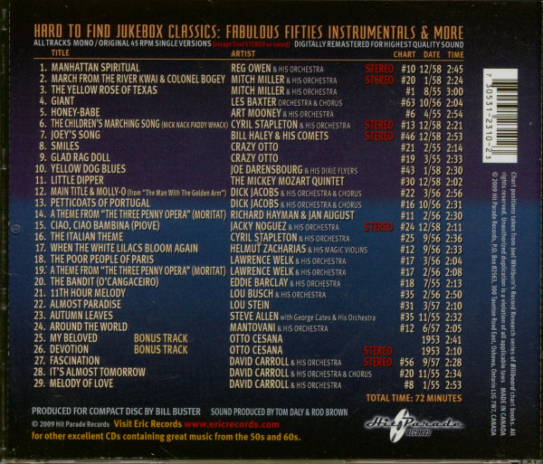 Fabulous Fifties Instrumentals & More (CD)