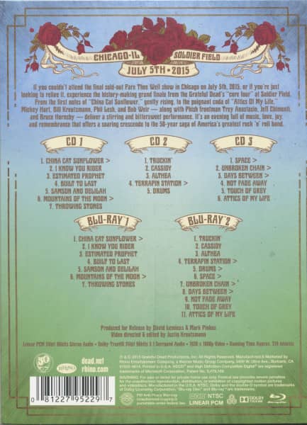 Fare Thee Well - July 5th, 2015 (3-CD + 2 Blu-ray)