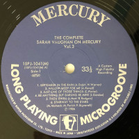 Preview: The Complete Sarah Vaughan On Mercury Vol.3 (5-LP, Japan) Preview: The Complete Sarah Vaughan On Mercury Vol.3 (5-LP, Japan)