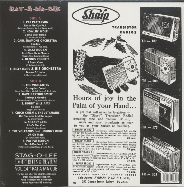 Exotic Blues & Rhythm Vol.14 - Rat-A-Ma-Cue (LP, 10inch)