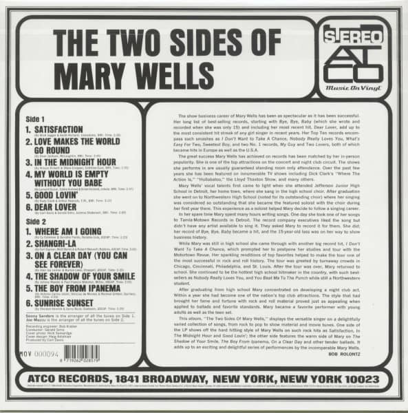 Mary Wells Sings My Guy (LP, Vinyl 180 Gram)