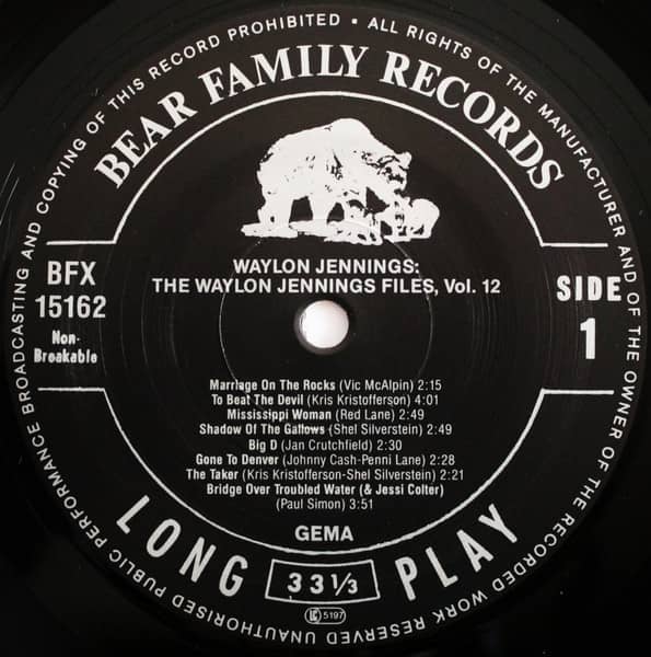 The Waylon Jennings Files Vol.12 (LP)
