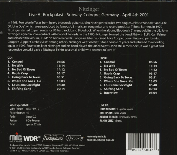Live At Rockpalast 2001 (CD & DVD)