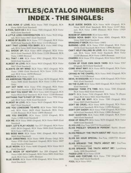 Jerry Osborne's Rockin' Records Special Elvis Edition