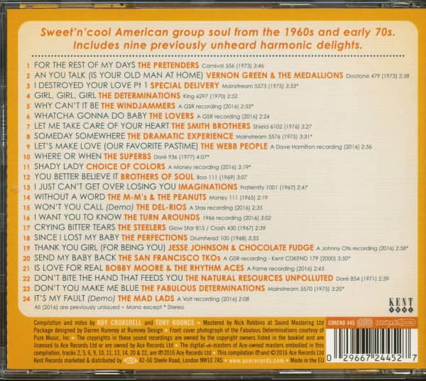 Harmony Of The Soul Vocal Groups 1962-1977 (CD)