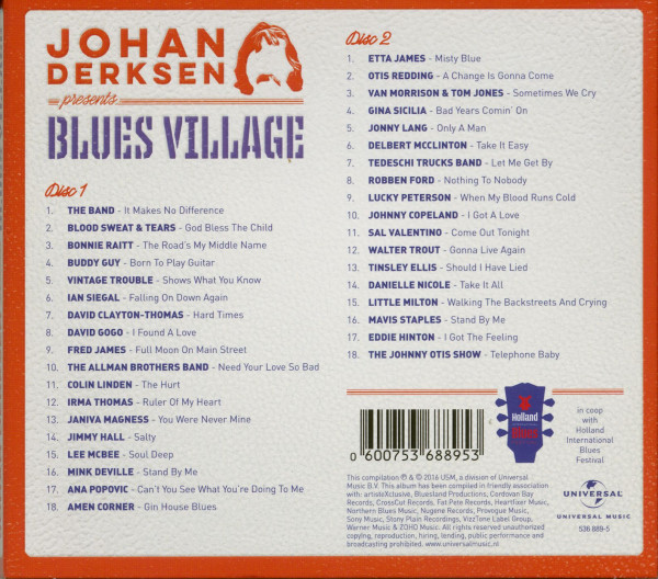 Johan Derksen - The Blues Village (2-CD)