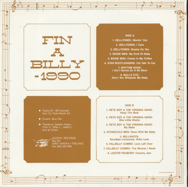 Fin A Billy - 1990 (LP)